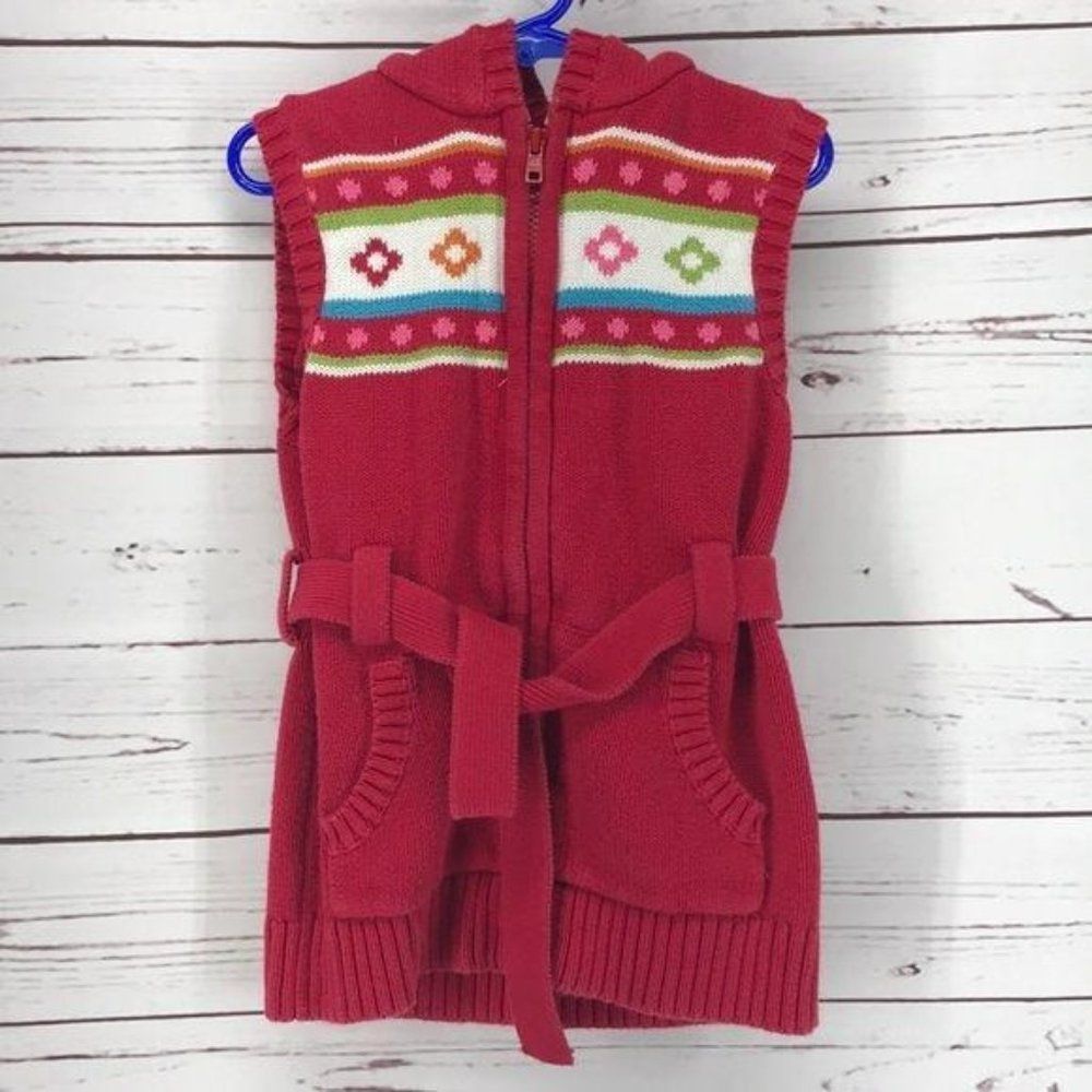 Gymboree Red Sleeveless Argyle Sweater‎ Vest